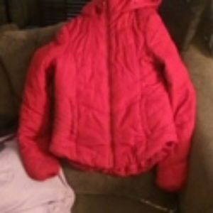 Red areopastele coat